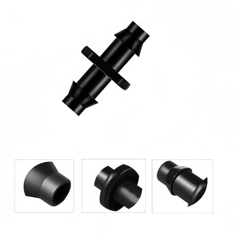 

160Pcs Double Barb Drip Fittings, Leakproof Reliable for Garden Greenhouse, Efficient Water-Saving Connectors