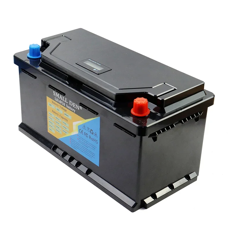 LiFePO4 12V 100AH Battery Built-in Lithium Iron Phosphate BMS Cells to Replace Most Home Backup Power High power Solar+Charger