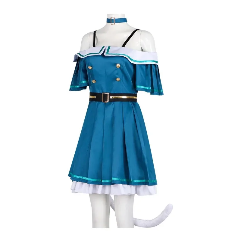 

PJSK Kusanagi Nene, платья для косплея, проект Sekai Wonderlands × Showtime Catgirl, кошачьи уши, хвост, костюмы на Хэллоуин dt'