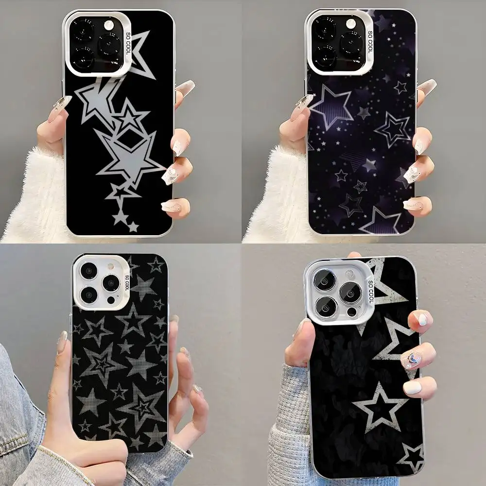 

Cute Korean Ins Y2k Star Phone Case Phone Case For iPhone 14 16 15 11 12 13 Pro Max Mini Plus Shockproof Cover