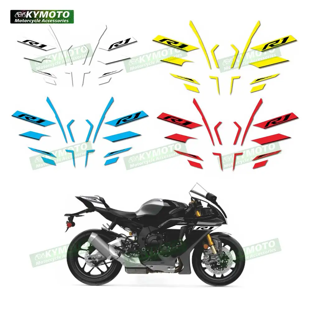 For YZF R1 YZF-R1 2021 2022 2023 2024 motorcycle accessories fairing shell full reflective waterproof racing sticker decoration