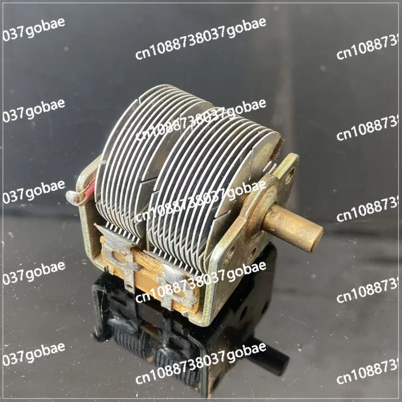 Single connection small 20PF-360PF double connection 2 * 25PF-520PF radio variable adjustable capacitor copper shaft