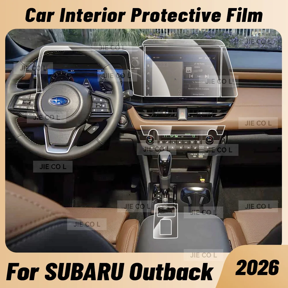 Anti-scratch Car Interior Center Console Media Dashboard Navigation TPU Protector Film For SUBARU Outback 2026