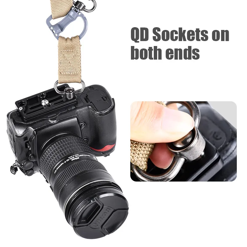 SUNWAYFOTO Arca Swiss Quick Release Plate Camera QR Plate with QD Sling Mount SP-80QD