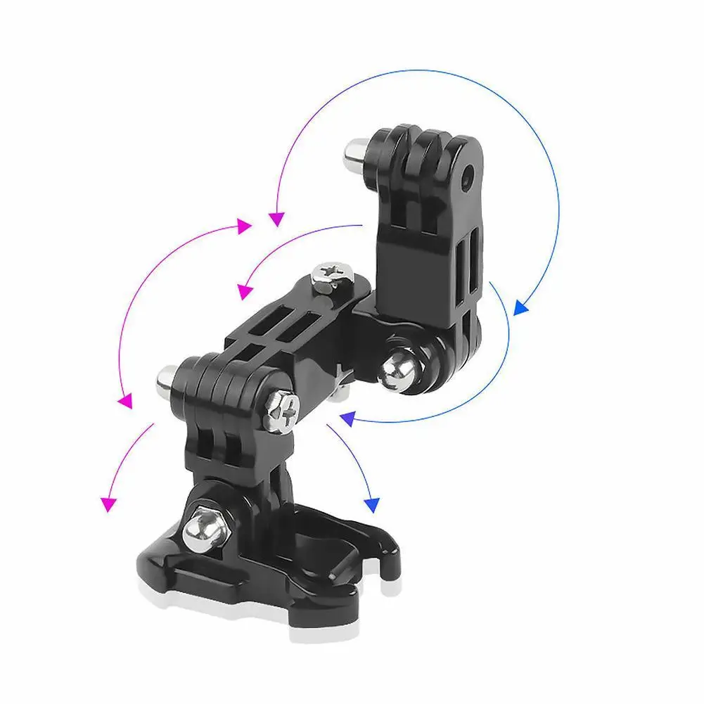 Motorcycle Helmet Mount Curved Adhesive Arm For GoPro Hero6/5/4  Extension Fixing Bracket For DJI Camera Accessories