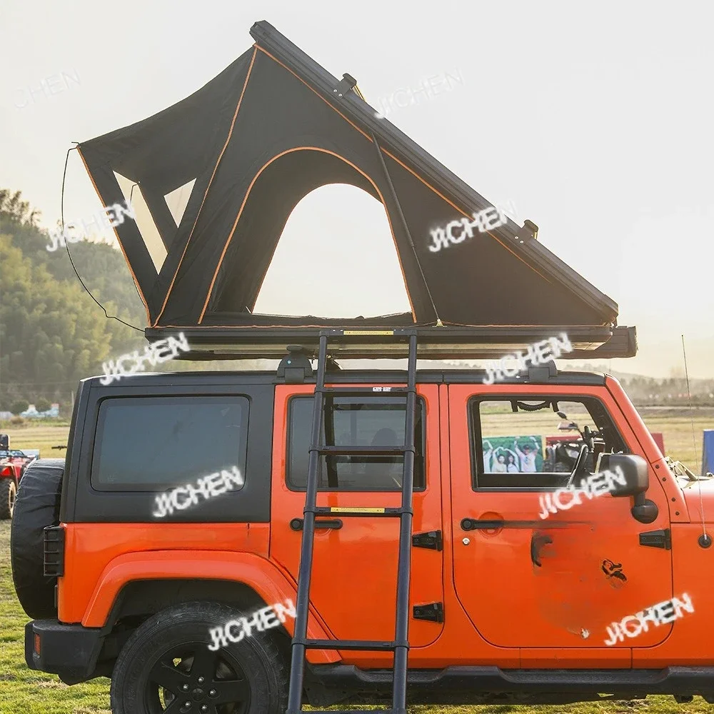 

JCCar автомобильная палатка, оборудование для кемпинга, автоматическая треугольная палатка из алюминиевого сплава с твердым корпусом, палатка для внедорожника, уличная палатка на крыше