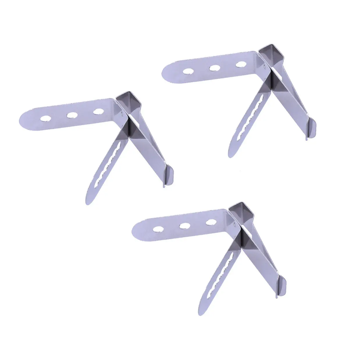 4Pcs Flexible Stainless Steel Ambient Temperature Clip Probe Holder for Meat Grill Thermometer Food Grade Clip Holder Steady