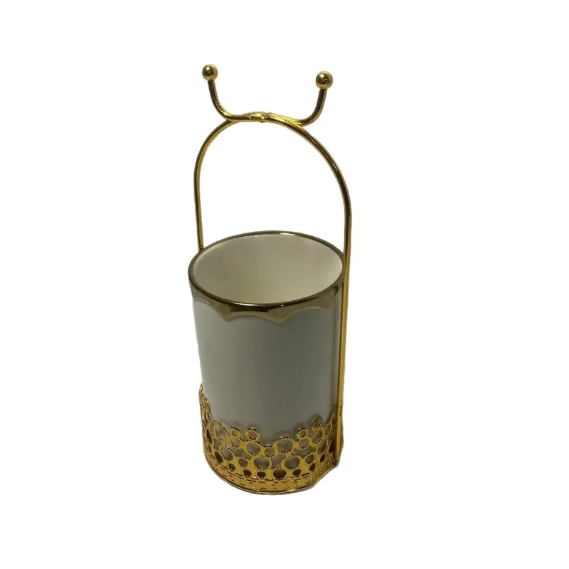 

Light luxury ornament, desktop high-value storage bucket, makeup storage basket, light