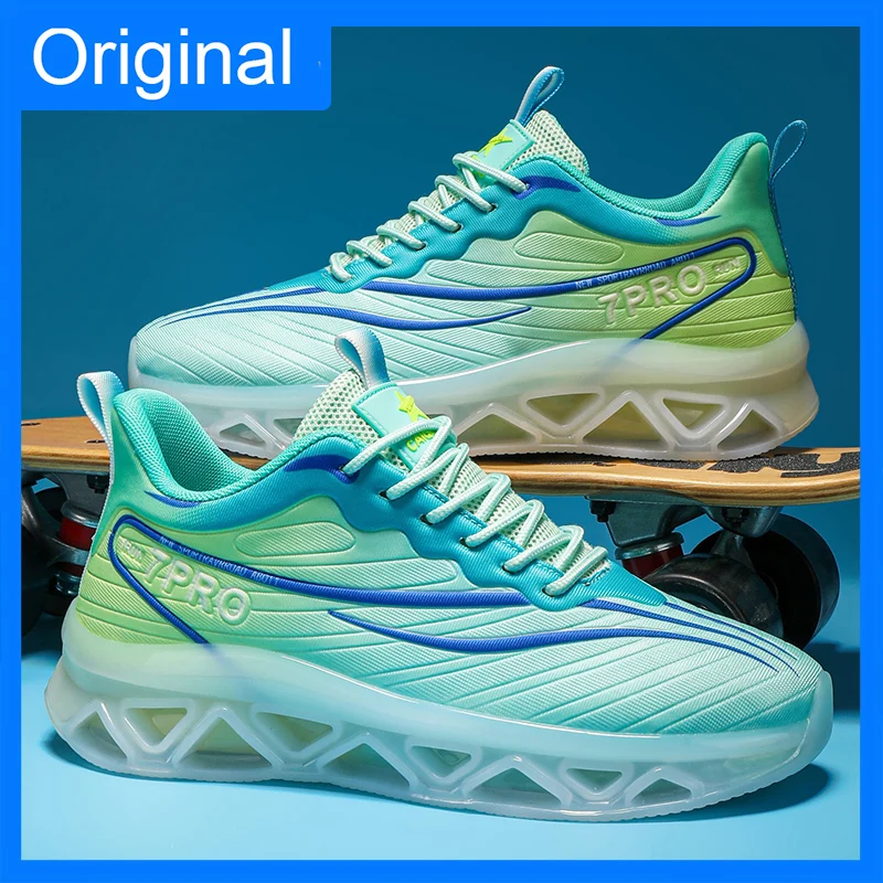 

Men Sports Shoes Spring New Casual Sports Fashion Outdoor Running Shoes Comfortable Cushioning Rebound Flat Shoes for Teenager