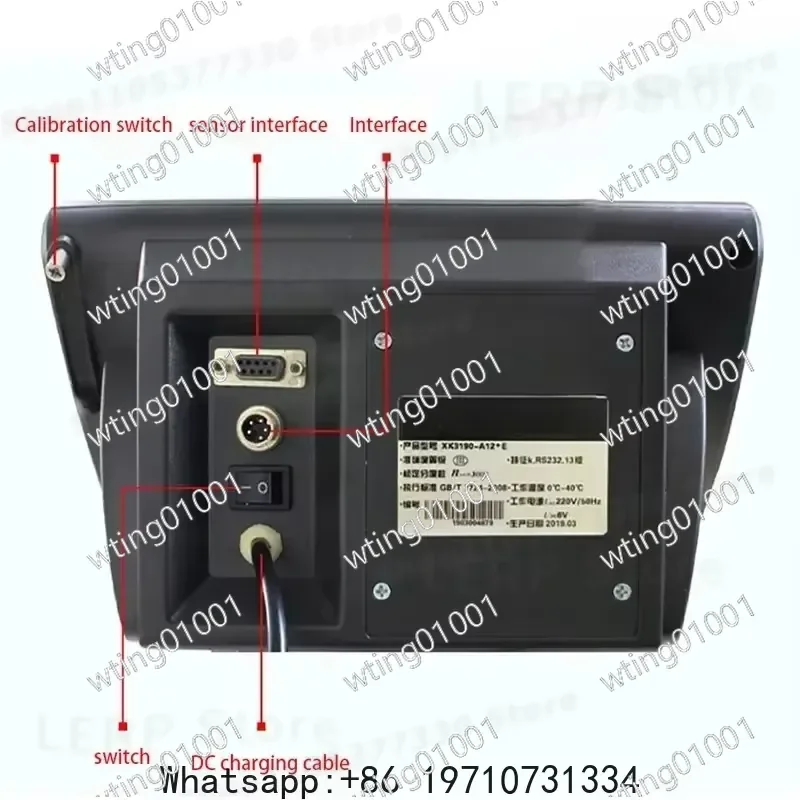 for 0-3T Digital Floor Scale Heavy Duty Platform Weighing System with Indicator Sensor Kit for Livestock Farming Industrial