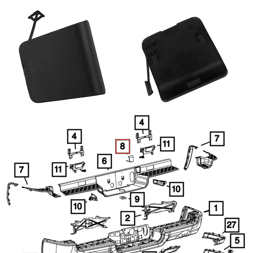 Spare Tire Winch Cover 68299112AC for 2019-2021 Ram 1500 DT New Body Style Car Accessories