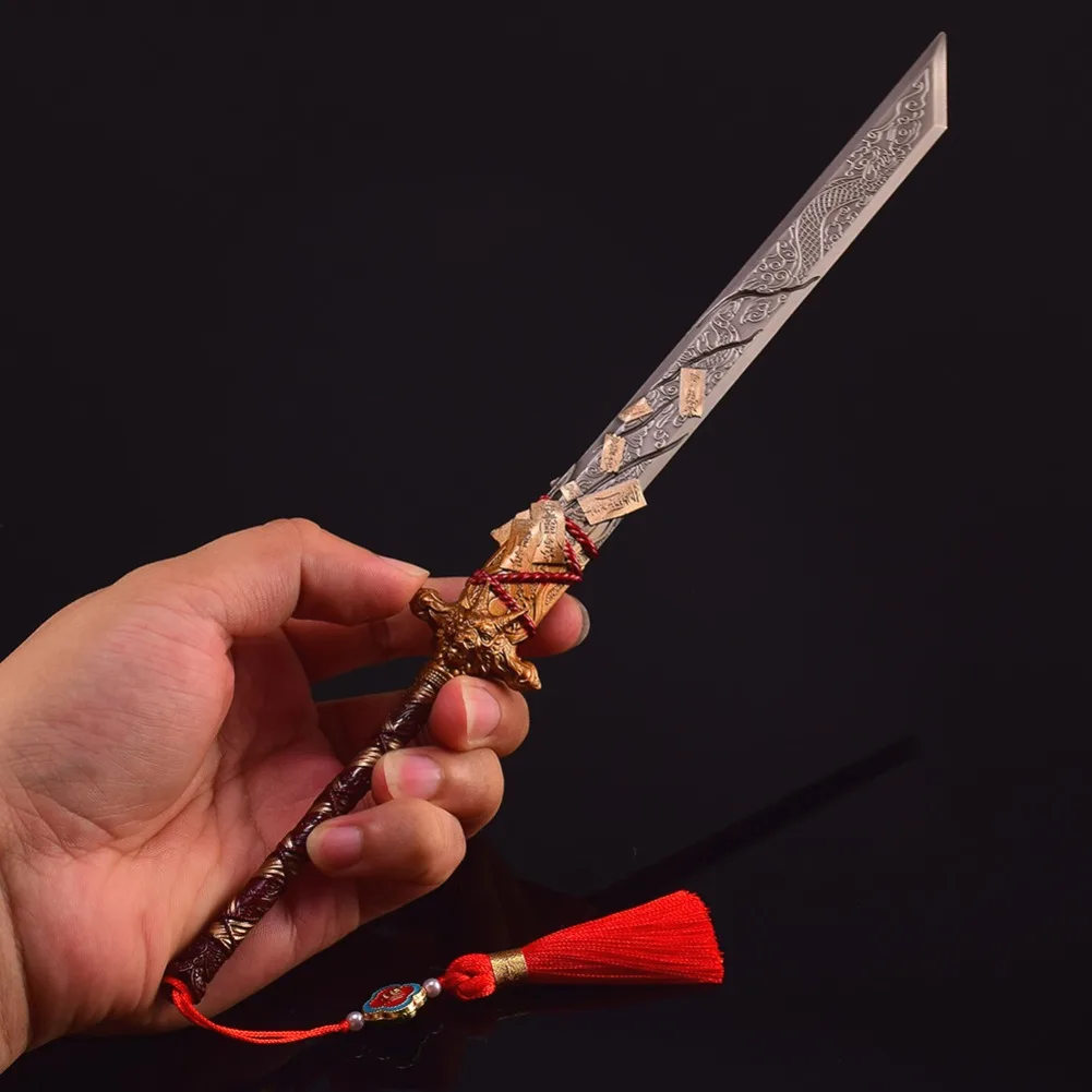 In Stock PUBG Dragon Swallowing Modao Sword Game Peripherals Metal Model Desktop Decoration Birthday Gift Toys Can Wholesaled