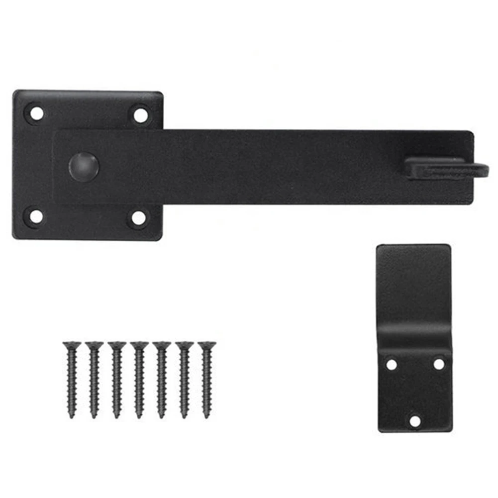 Double Gate Lock Barn Door Fence Degree Rotated Fence Gate Heavy Duty Lock Security Protection Steel Double Gate