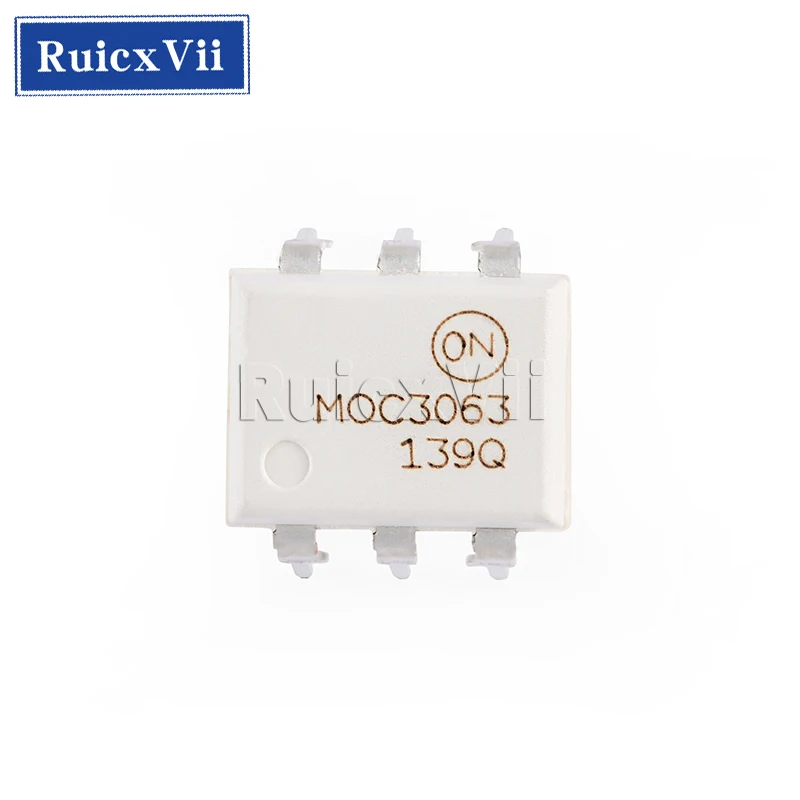 5PCS MOC3063M MOC3063 DIP6 Three terminal Bidirectional Thyristor Output Of Optocoupler  New Original