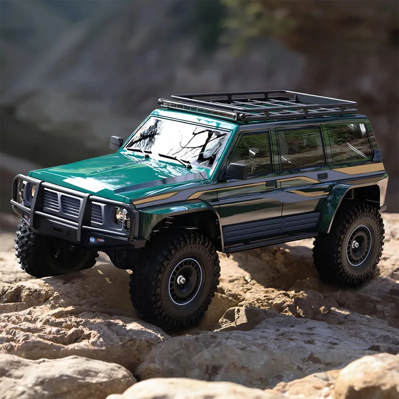 

Yk Yk4107Pro Rc Crawler Car 1/10 Scale Brushless Four Wheel Drive Dual Speed Differential Lock Patrol Off Road Rock Climbing