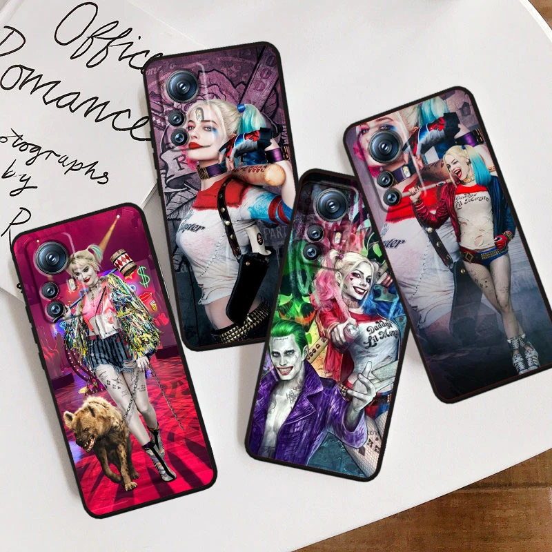 H-Harleys Q-Quinns Cool Art For Xiaomi Mi 14 13T 13 12T 12 11T 11i 11 10T 10 Pro Lite Ultra 5G Black Soft Phone Case