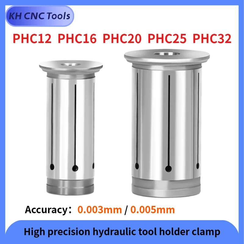 

High precision PHC12 PHC16 PHC20 PHC25 PHC32 PHC Hydraulic Collet Chuck for CNC Lathe BT30 BT40 BT50 HSK63A Spindle Tool Holder