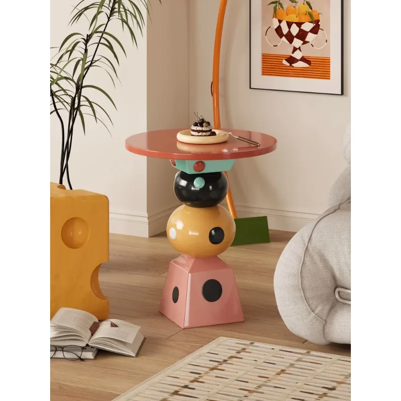 

Dopamine cube irregular polka dot edge few household living room sofa corner few ins wind niche shelf