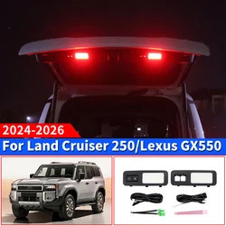토요타 J250 랜드크루저 LC250 2024 2025 프라도 250 렉서스 550 gx 550h 트렁크 조명, 업그레이드된 액세서리 앰비언트 라이트