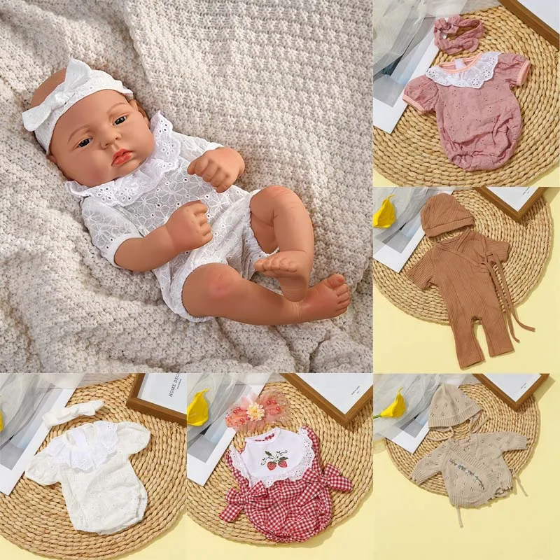 Ropa para muñeca bebé Reborn de 15,75 pulgadas, suéter, mono, accesorios de ropa, moda bonita para muñeca bebé de 40cm, accesorios
