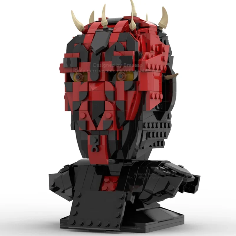 NEW 592PCS MOC Famous Movie Maul Helmet Collection DIY Education creative idea Children Brick Toy Birthday Building Gift Blocks