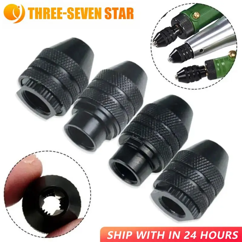 0.5-3.2mm Multi Drill Chuck Keyless For Dremel Corded Rotary Tools Keyless Drill Bit Adapter Converter Without Changing Collets