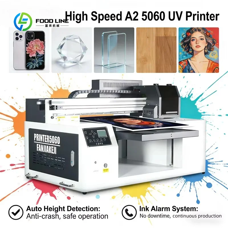 Customized UV Phone Case Printer UV DTF Printing Machine for A3 A4 Sticker Acrylic Custom Gift High Resolution
