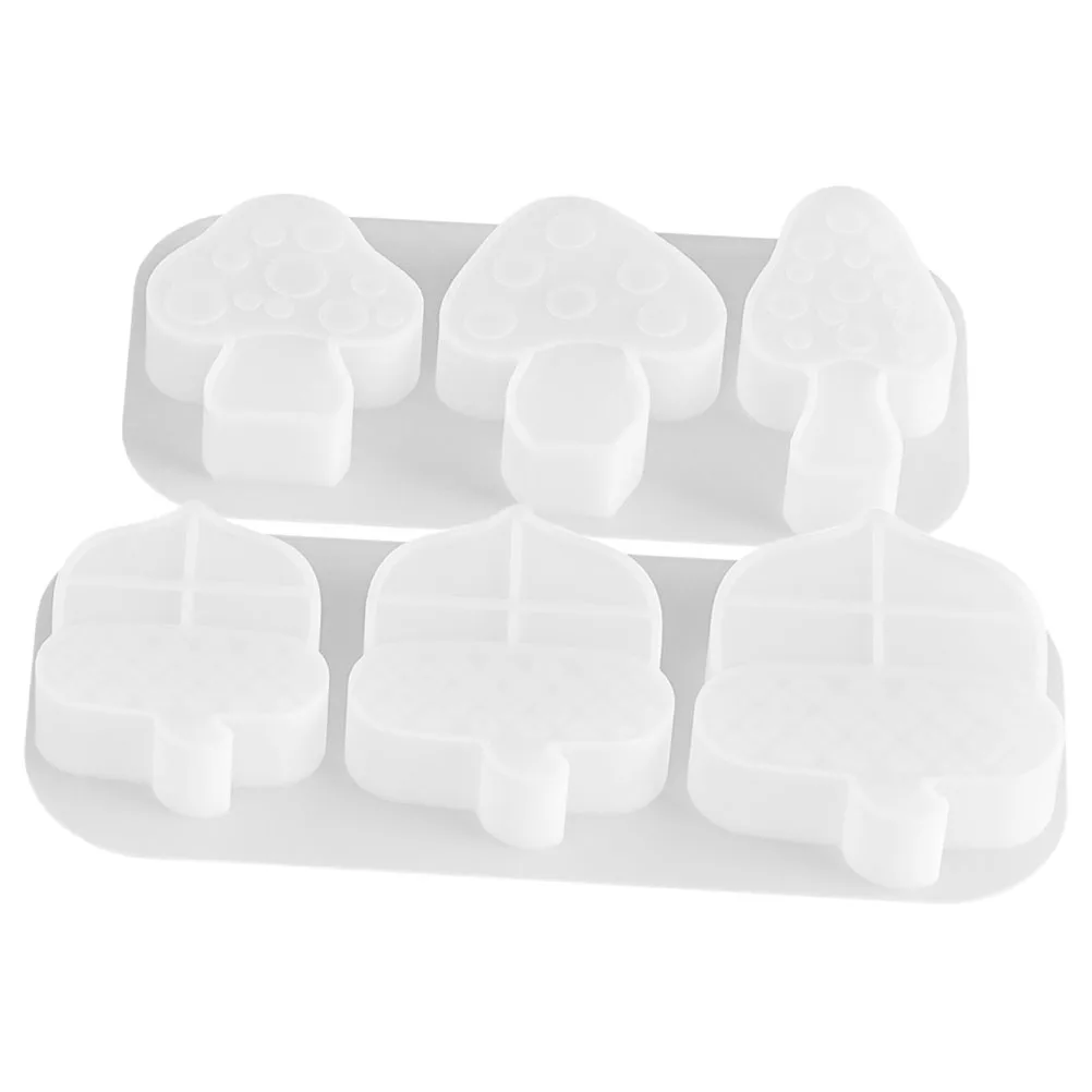 

2 Pcs Holder Mold Candles Molds Mould for Making Mushroom Moulds Silicone Beeswax