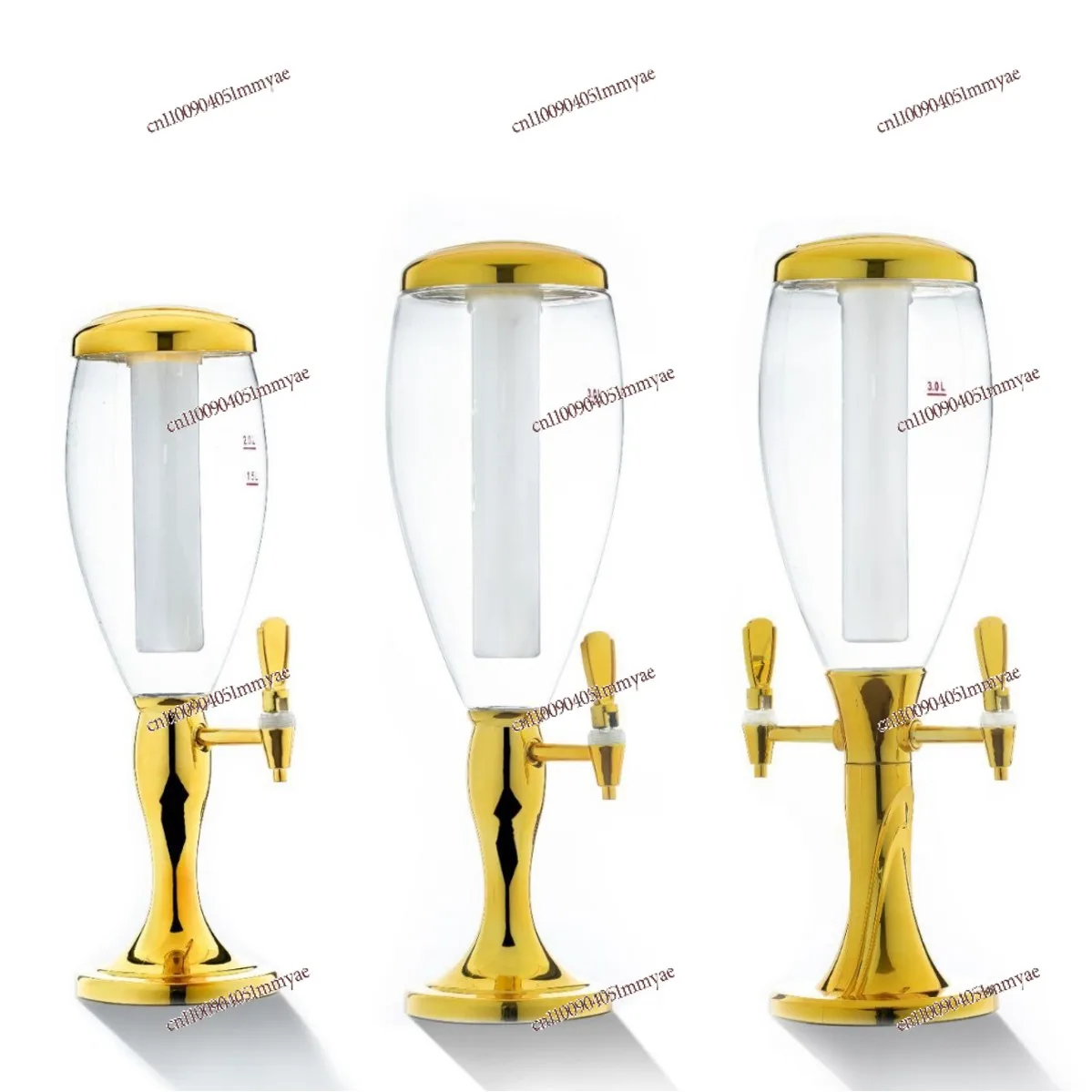 

Double Faucet Wine Cannon 3 Liters Small Wine Barrel Special Luminous Tie Beer with Faucet Internet Celebrity Coke Barrel