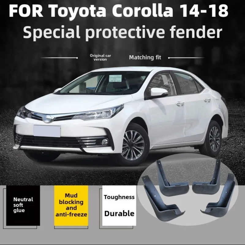 For Toyota Corolla E170 E180 2014~2018 Car Front Rear Wheel Muds Flap Anti-Sand Guards No Drilling Required Mudflaps Accessories