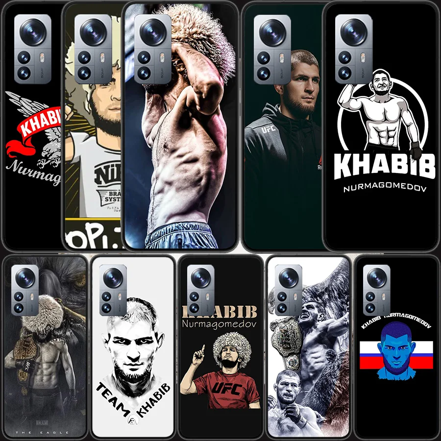 Khabib Nurmagomedov Phone Case For Xiaomi Poco X6 X5 X4 X3 GT NFC M4 M5 Pro 5G M3 Mi F6 F5 F4 F3 F2 F1 Capa Coque TPU