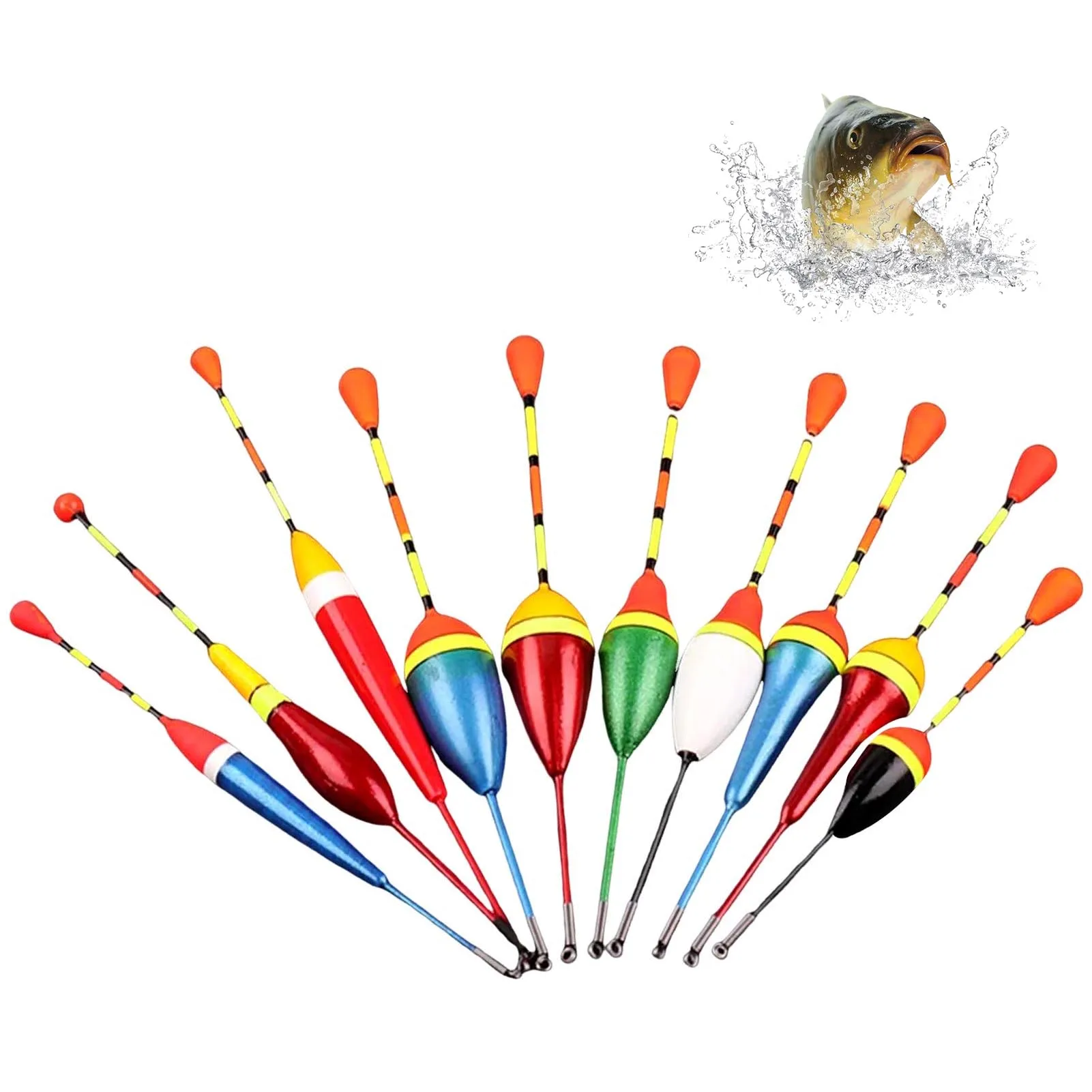 Newly Mix Size Foams Fishing Float Bright Colors with Good Durability Fishing Bobber for Freshwater Saltwater Fishing