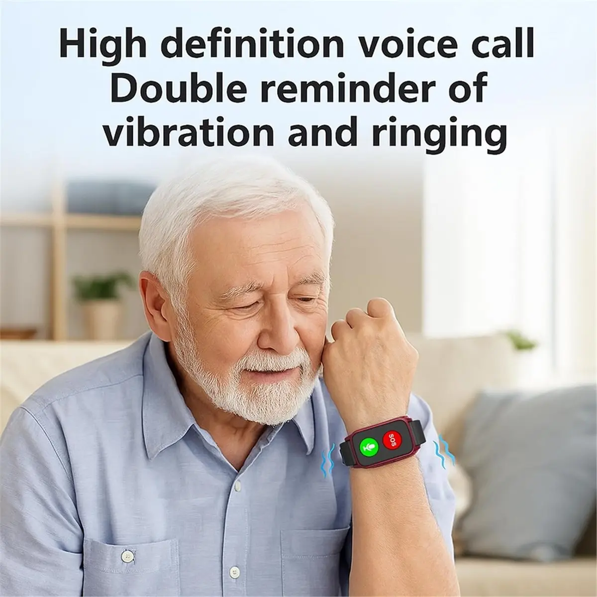 2026 New Heart Rate Body Temperature Blood Oxygen GPS Smart Bracelet Long Standby Fall Detection Eurasian and African Versions