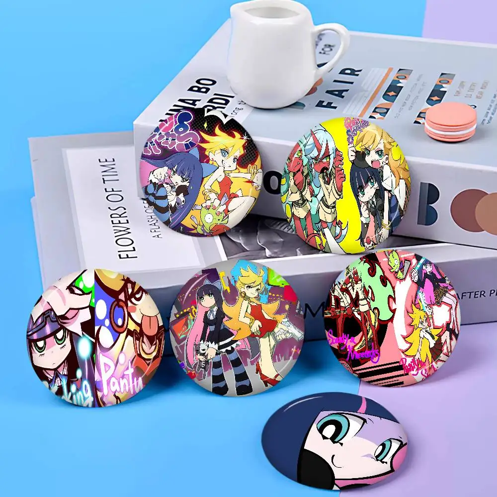 Game Cute Panty Stocking with Garterbelt New  Brooches Soft Button Pin Gnarpy on A Skateboard Meme Badge Gamer Collection Gifts