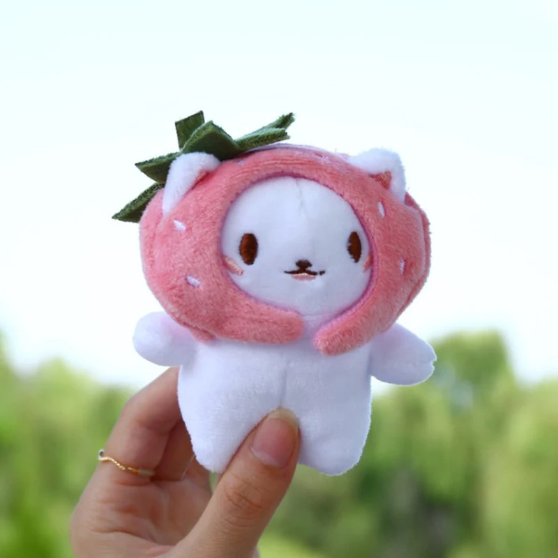 1pc Small Panda Plush Cute Fish Keychain Soft Toy Plushie Kawaii Keychain Plush Toy keychain accessories