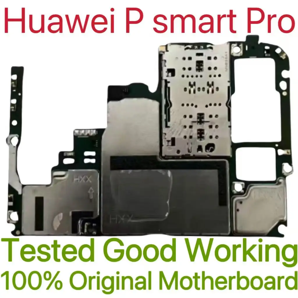 Original Unlocked Main Board For Huawei P smart Pro Mainboard Motherboard Unlocked With Chips Circuits Flex Cable