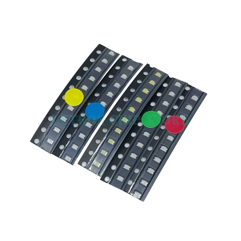 200Pcs 1206 0805 0603 0402 Smd Led Diode Kit Rood/Groen/Blauw/Wit/Geel/oranje