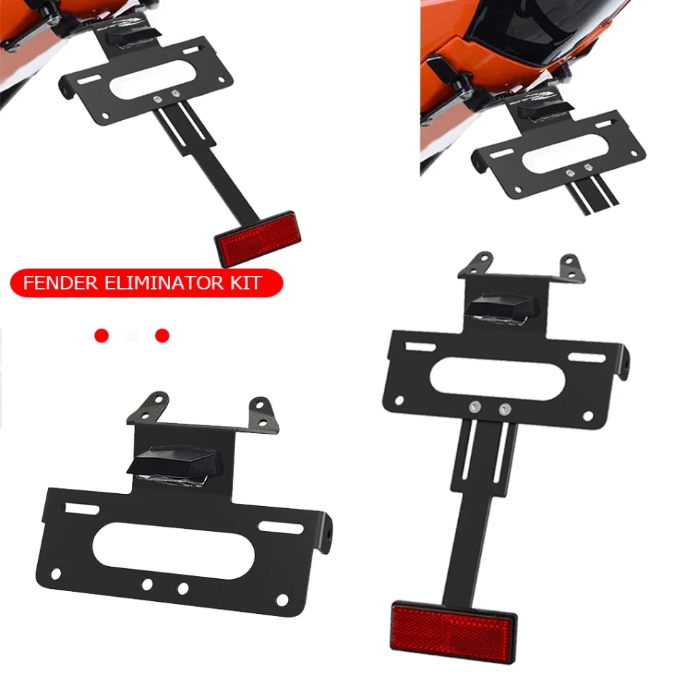 

Motorcycle FOR 1290 Super Duke R 2014 2015 2016 2017 2018 2019 License Plate Holder Bracket Rear Tail Tidy Fender Eliminator Kit