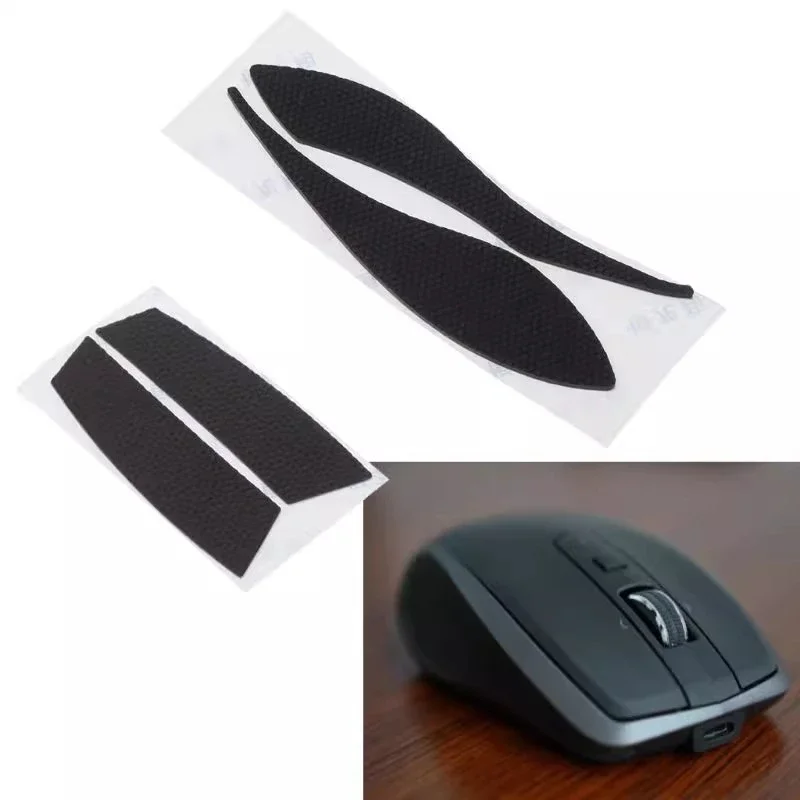 1 Set Mouse Anti Slip Sticker For Logitech Anywhere 2S Non-Slip Anti Sweat Tape Grip Black Hexagonal Texture