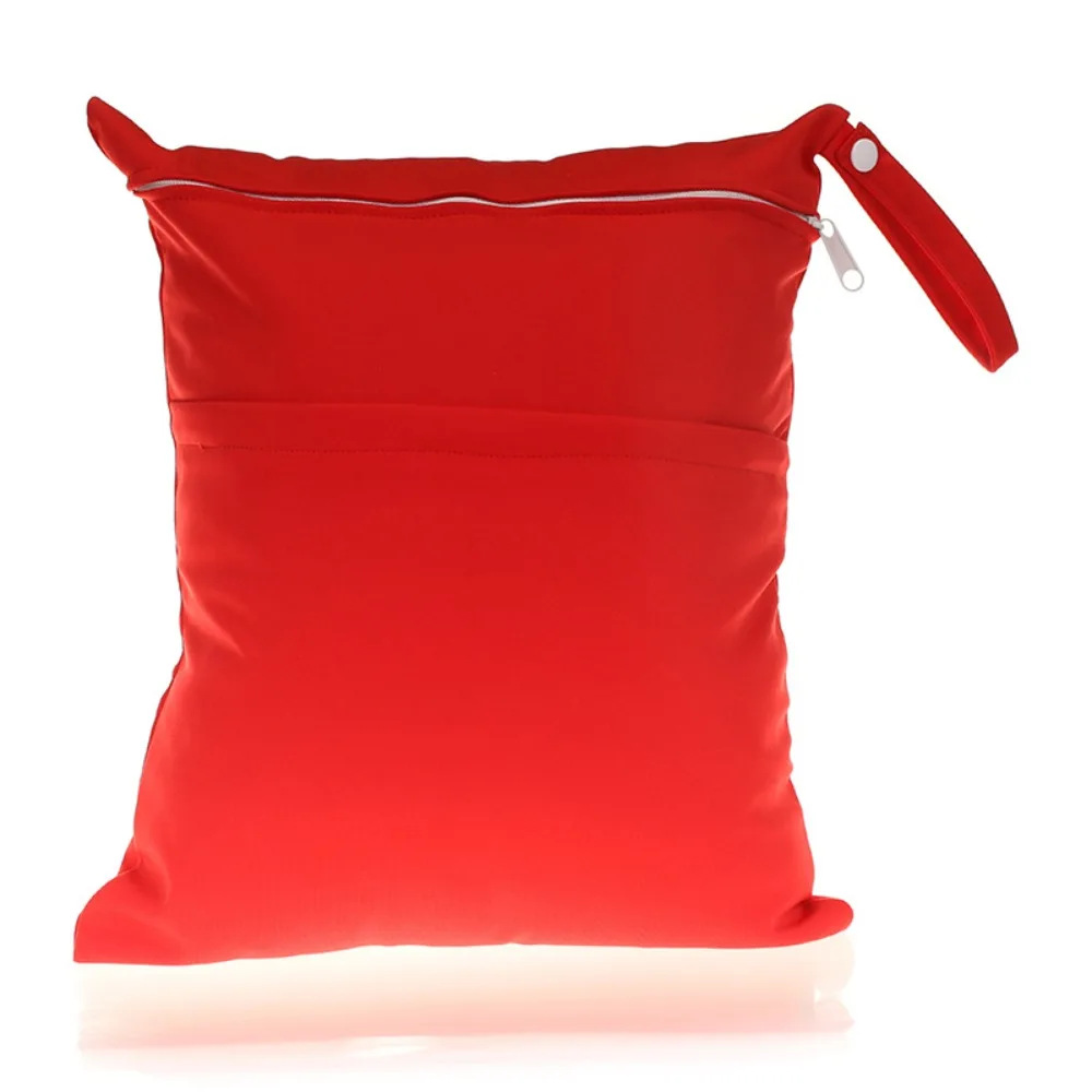 جديد مقاوم للماء الرطب حقيبة جافة حقيبة أدوات الزينة مع جيبين حقيبة تخزين الحفاضات ملابس السباحة تخزين قابلة لإعادة الاستخدام اليوغا حقيبة قاعة رياضة الاستحمام