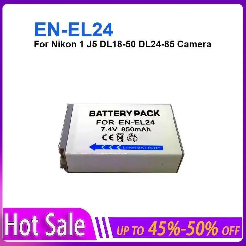 850Mah Stable Power Supply EN-EL24 For Nikon 1 J5 DL18-50 DL24-85 Camera Robust Battery