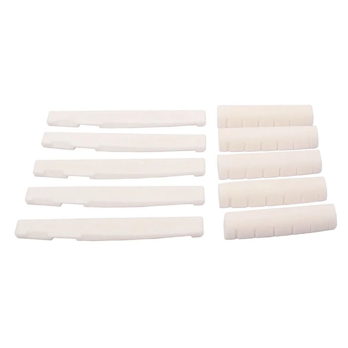

Acoustic Guitar Bone Bridge Real Oxen Bone Smooth Surface Flat Bottom Polished Guitar Bridge Parts Ballad Good Intonation Nut