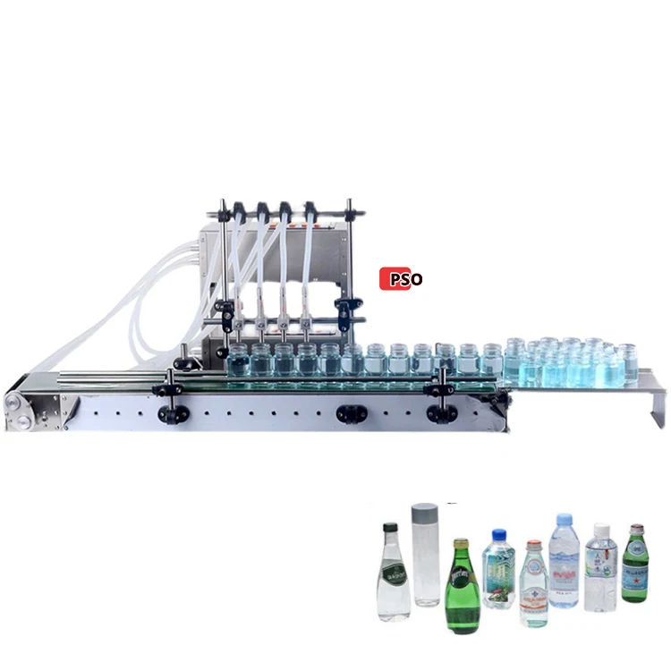 Liquid Filling Machine Bottle Conveyor Filling Machine With 2/4/6/8/10 Heads