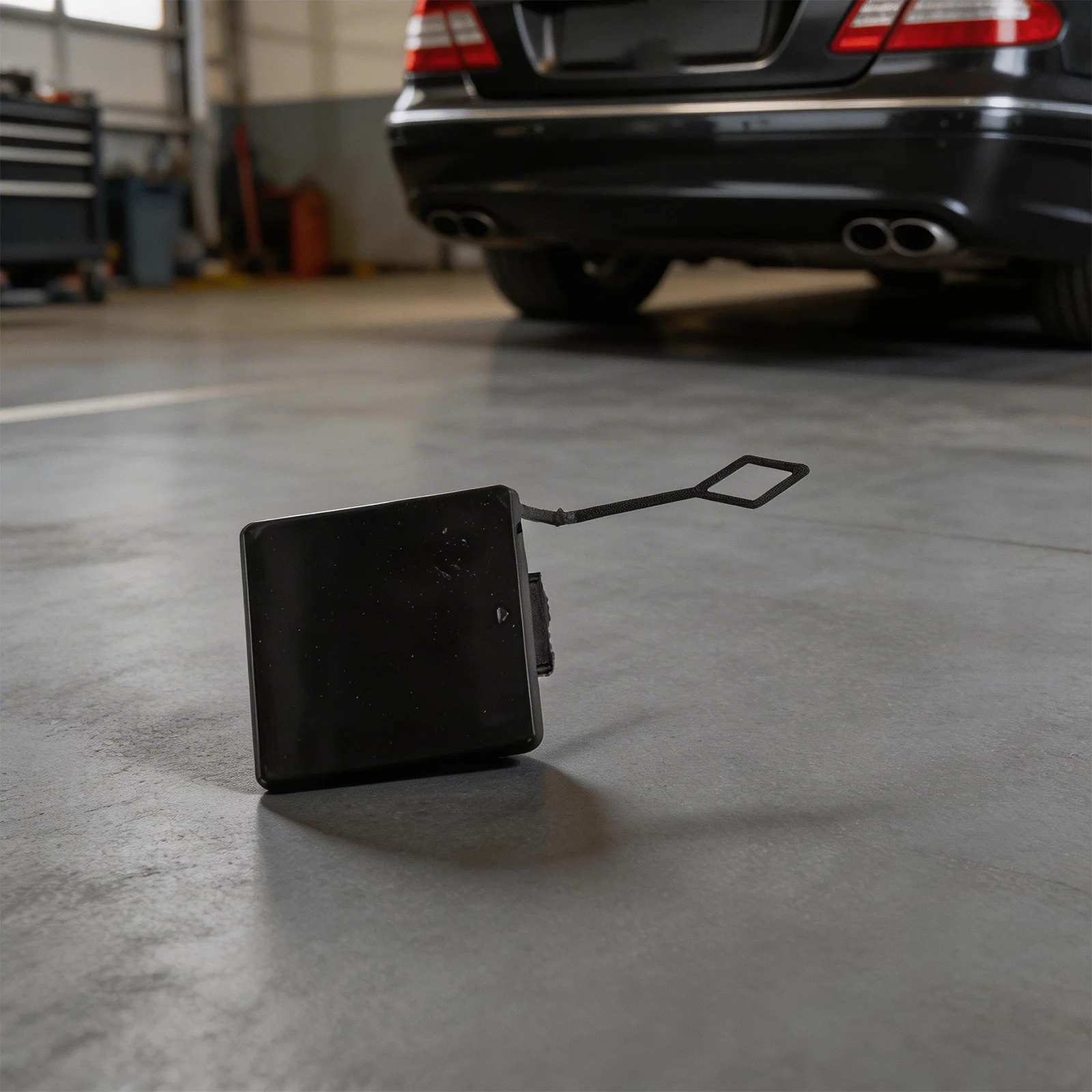 Car Tow Hook Cover Black Rear Bumper Cover Black Color Made Of ABS Material For Rear Bumper For Mercedes-Benz W203