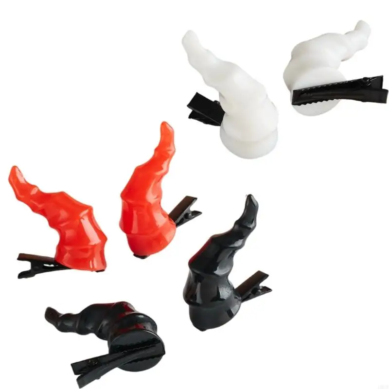 3 coppie peli arricciati Clip anime Event Event Gollette Playing Accessori per capelli