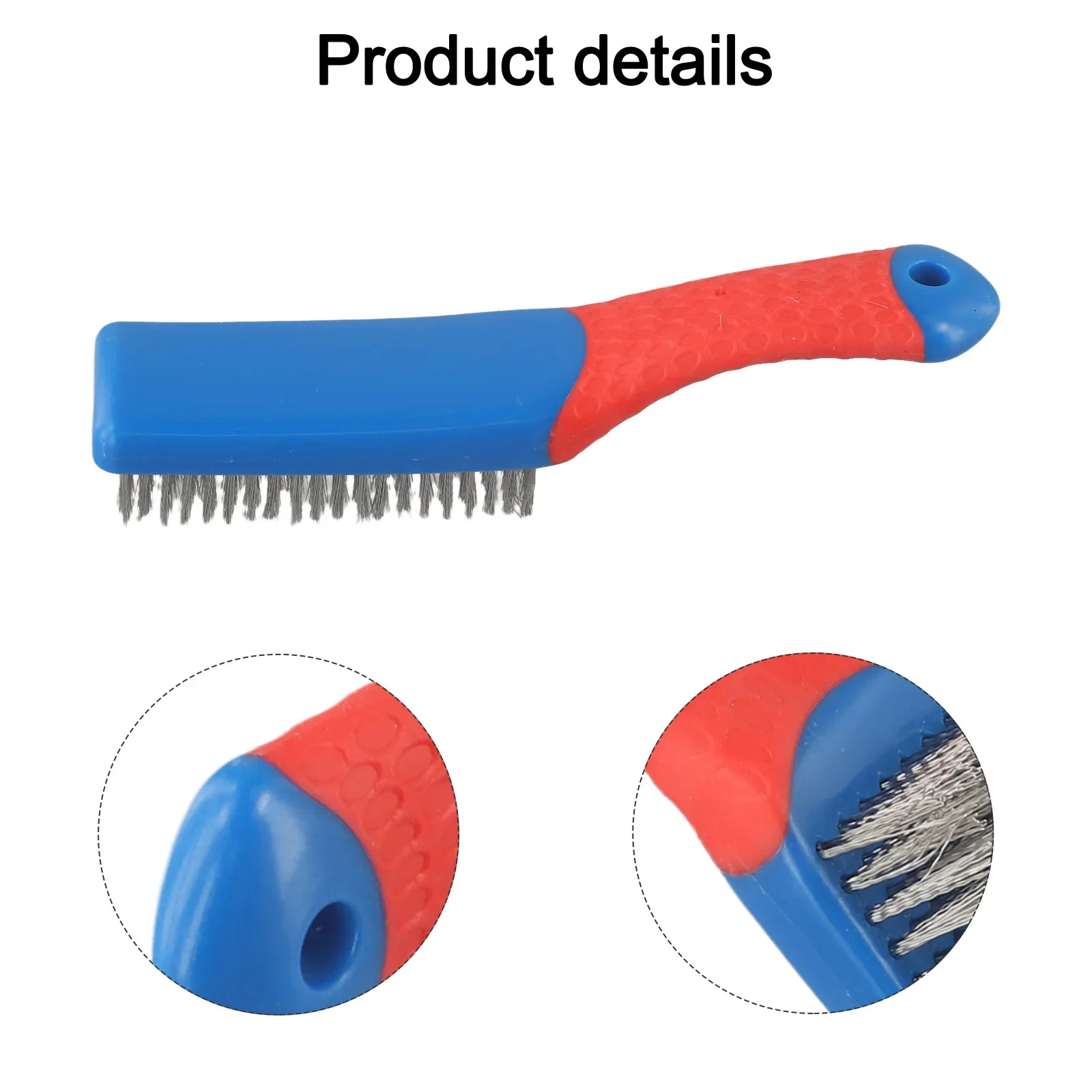 160mm Wire Brush Rust Removal Brush Workshop Elongated Handle Hanging Hole Professional Cleaning For Workshop Cleaning