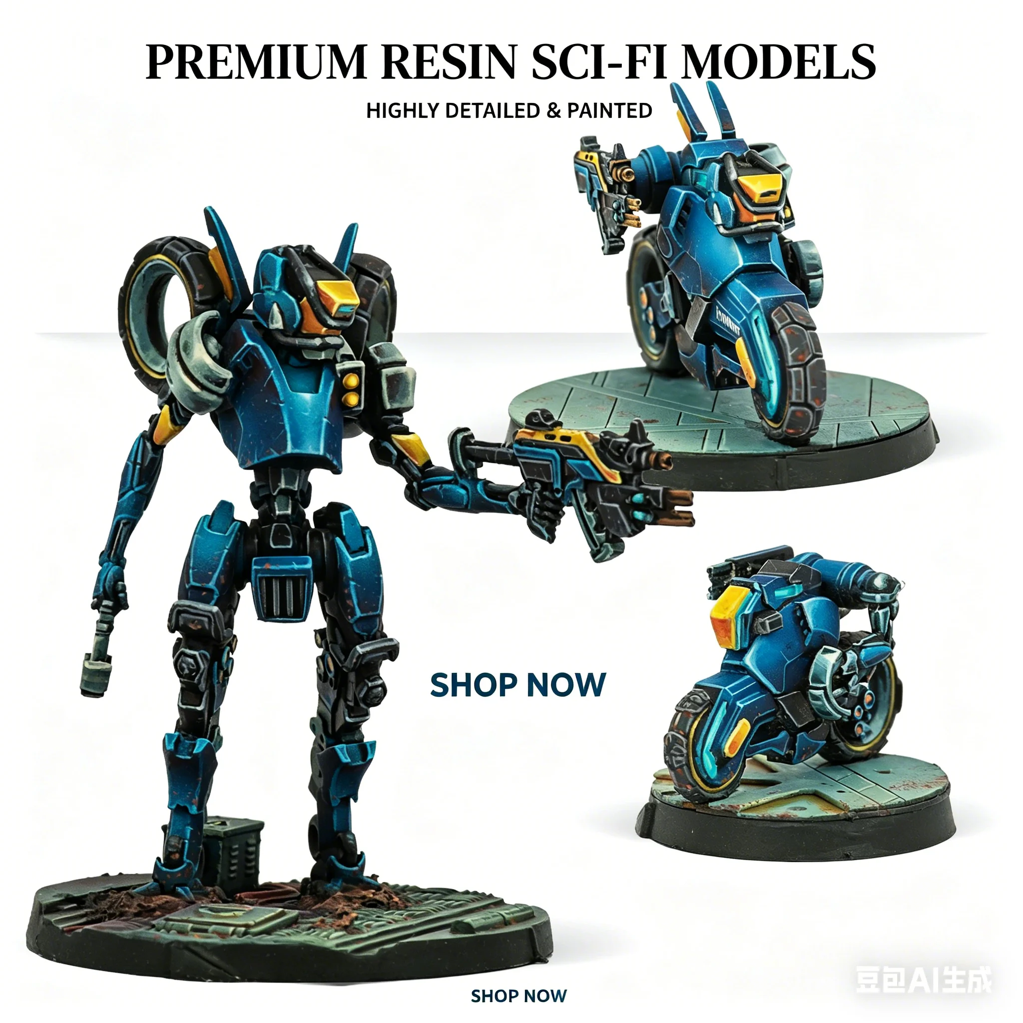 

Highway Patrol Premium Quality, Cast Resin Model Assembly Kit, GK， Resin Model Kit, Unpainted