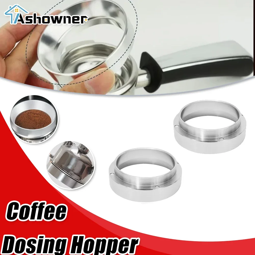 

51mm Coffee Dosing Funnel Magnetic Aluminium Bowl Coffee Dosing Ring Compatible with Espresso Filter Ground Coffee Tool