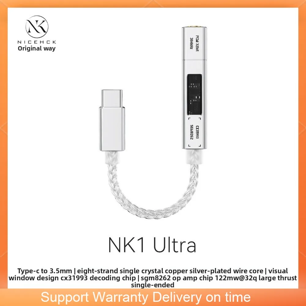 nicehck-nk1-ウルトラ-dac-ヘッドフォンアンプ-cx31993-sgm8262-デュアルコアアダプターケーブル-アルミニウム合金-cnc-hifi-オーディオアンプ-dac