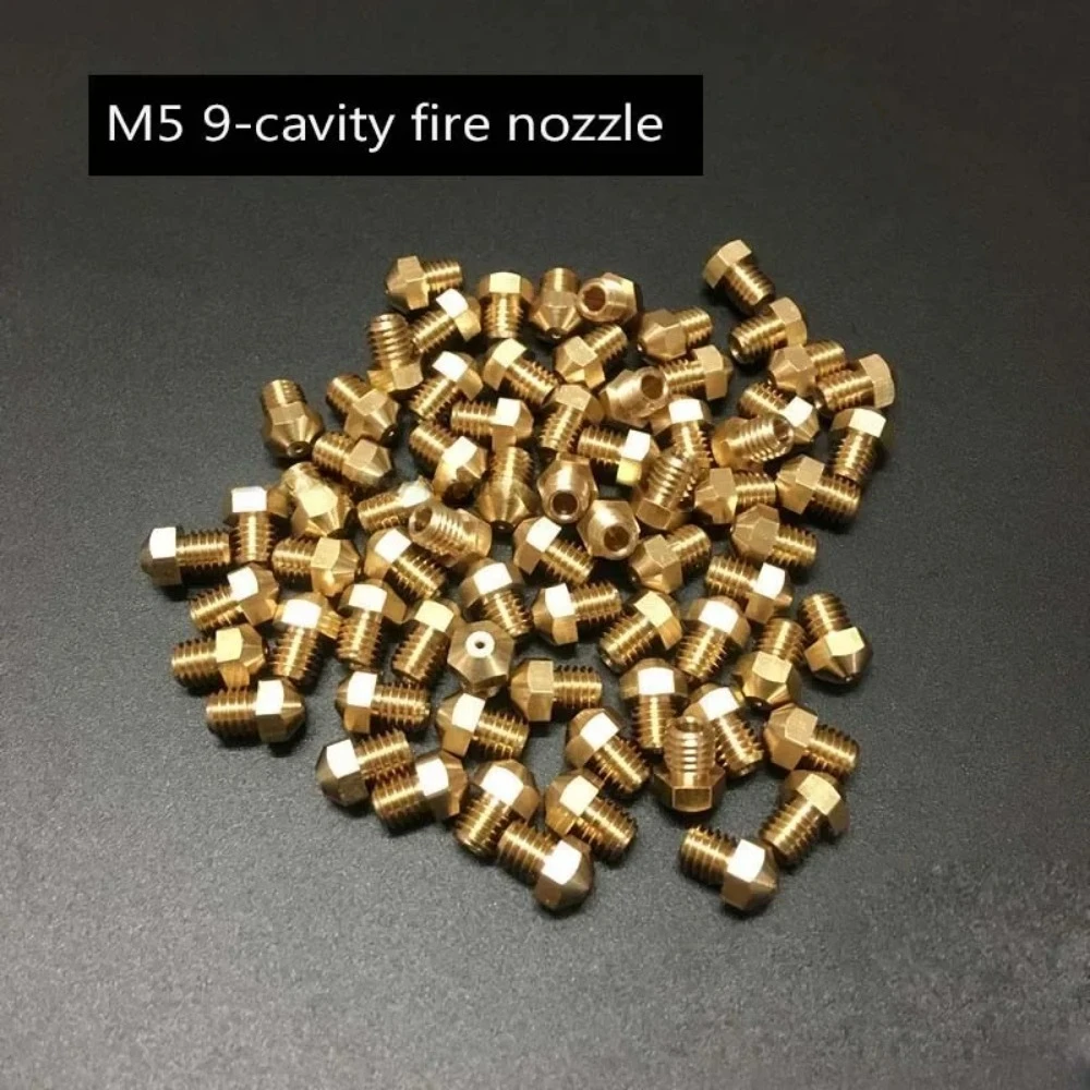 

9pcs Gas 9-Cavity Stove Nozzle Gas Fire Head Conversion LPG copper nozzle Integrated Stove Accessories